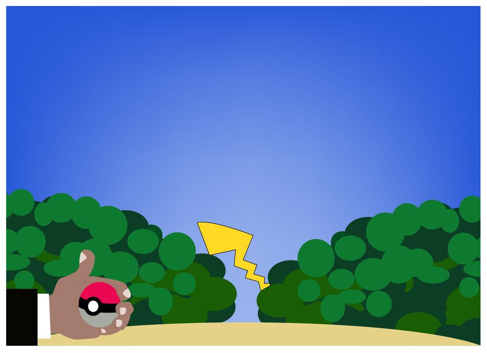 ball pokemon go garden game green