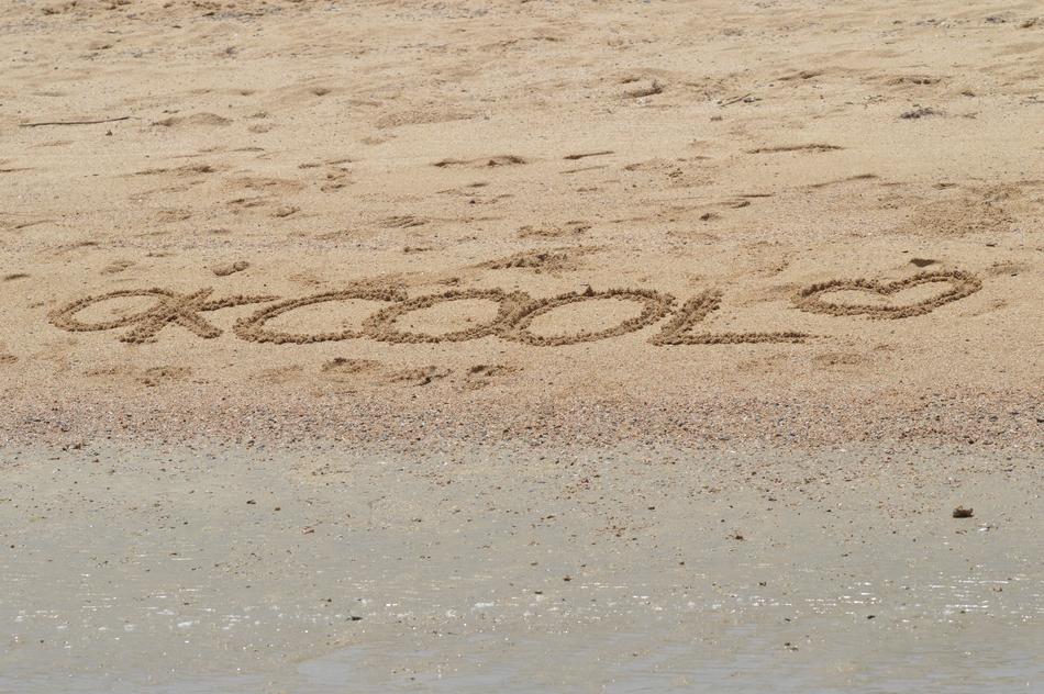 Sand Text Beach