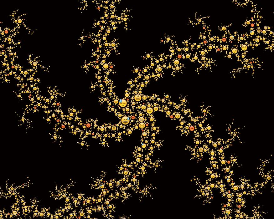 fractal emoticons spiral universe