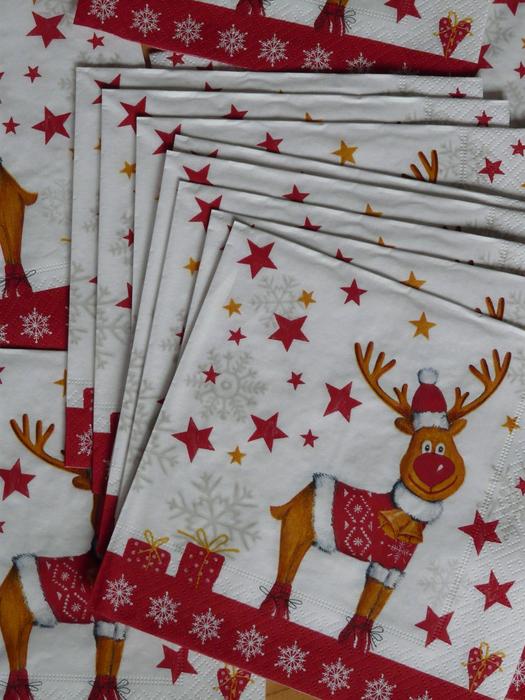 Napkins Reindeer Moose