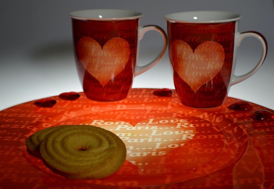 Cup Heart Romance Valentine'S