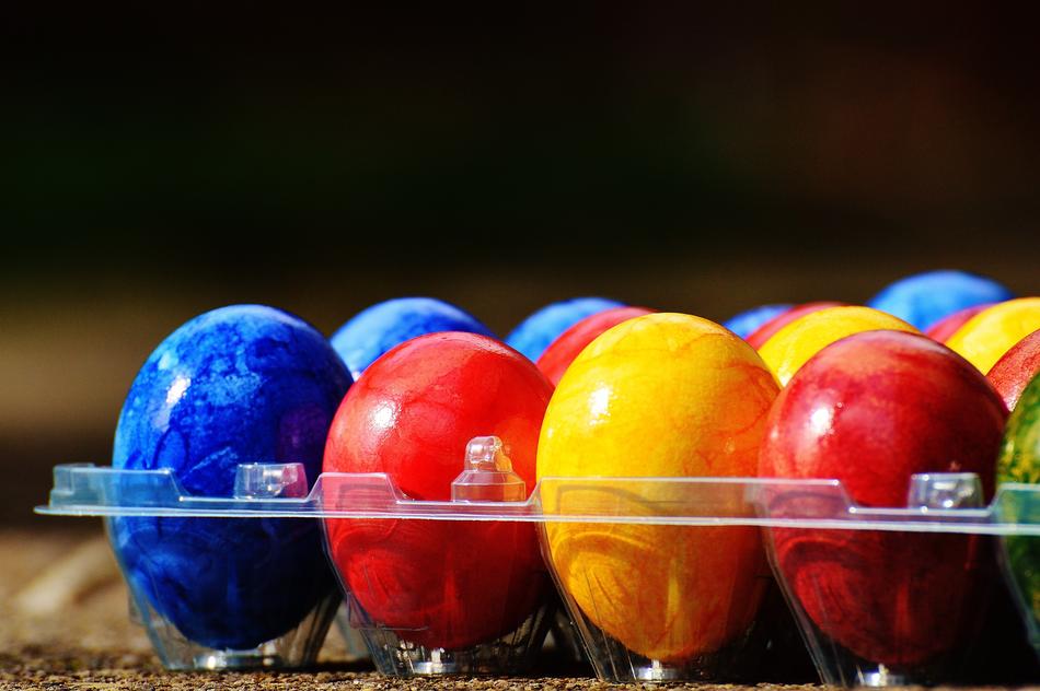 Easter Eggs Colorful Happy