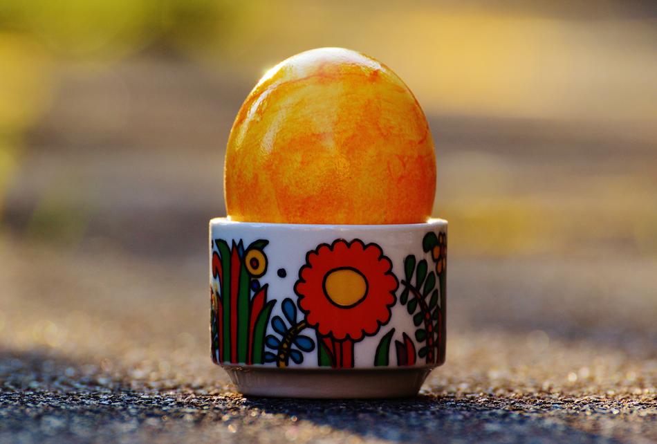Easter Egg orange colored