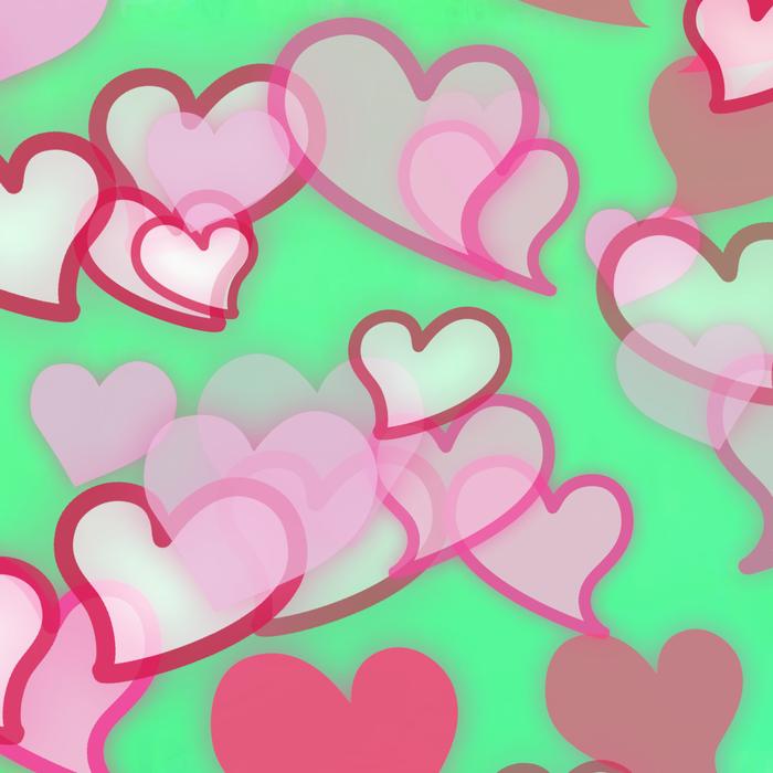 Wallpaper of pink Hearts Love