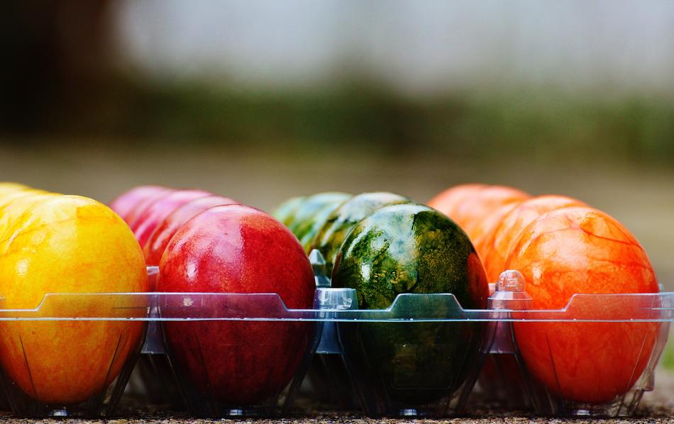 Easter Eggs Colorful Happy