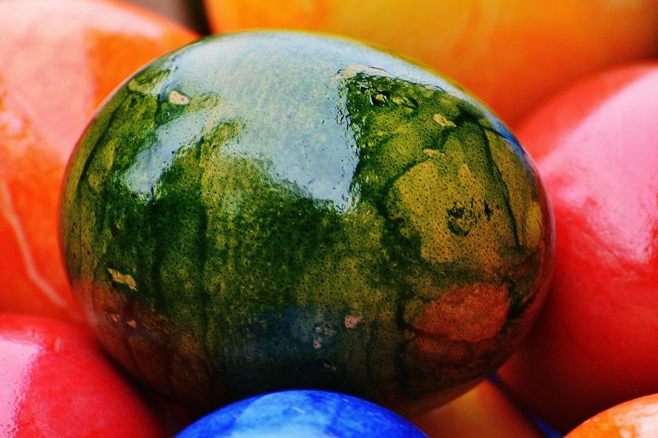 Easter Eggs Colorful Happy