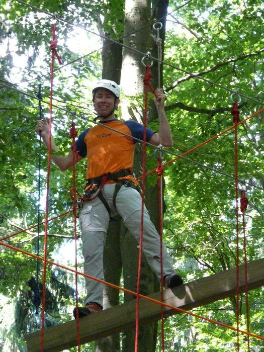 High Ropes Course Man Human