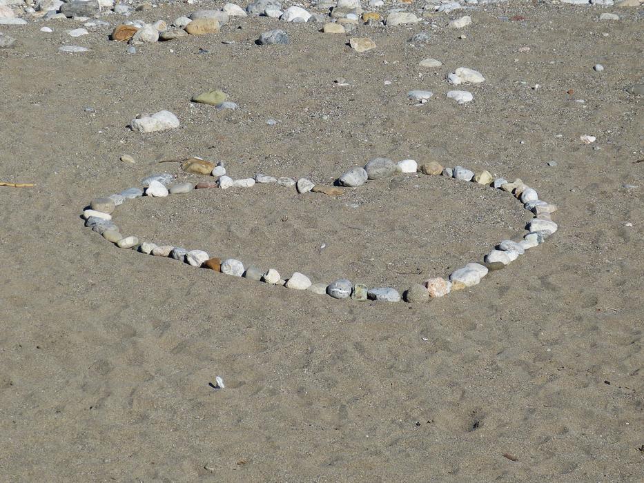 Heart Beach Sand