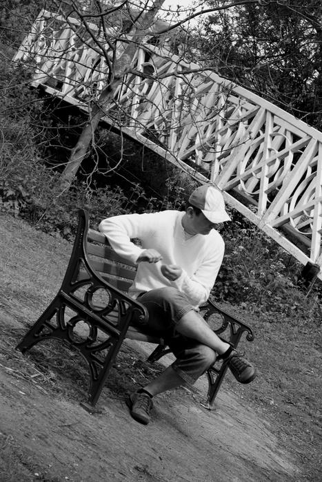 Man Sitting Bench