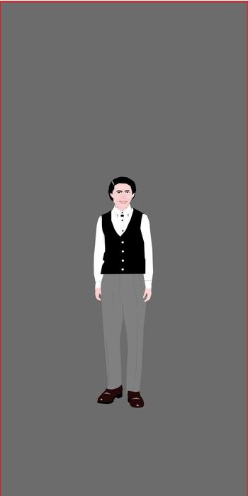 Sketch of a man's suit