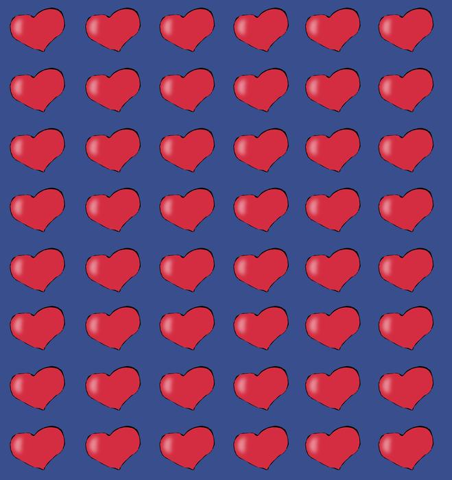 the background of the heart is purple