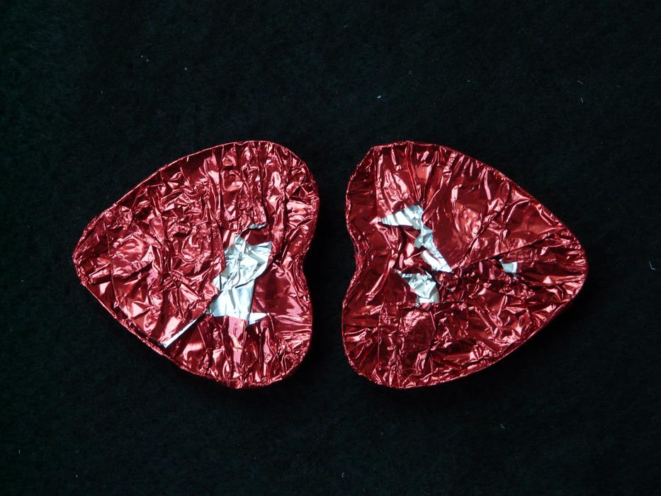 chocolate hearts are sweet