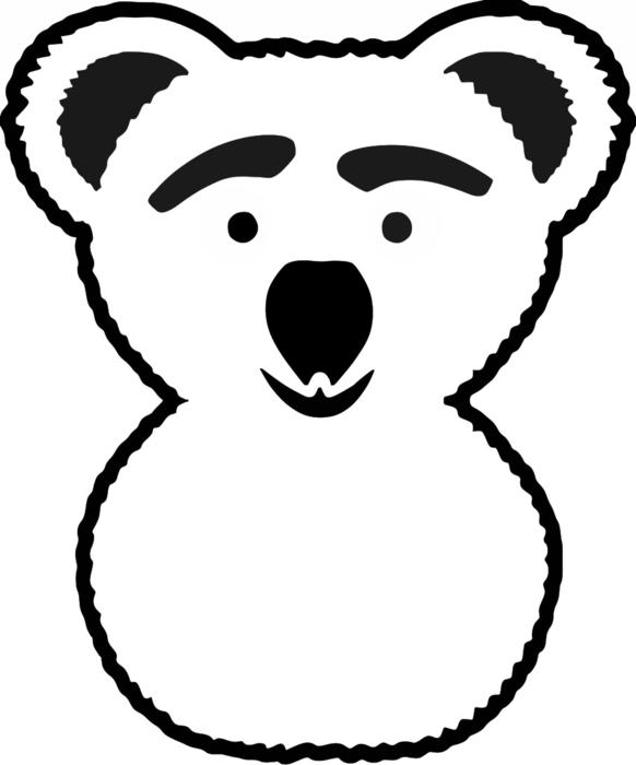 cute bear with a black nose