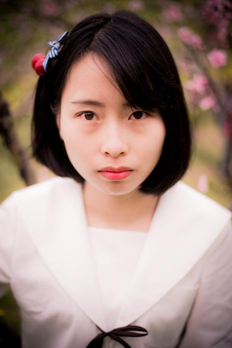 Japanese beautiful schoolgirl