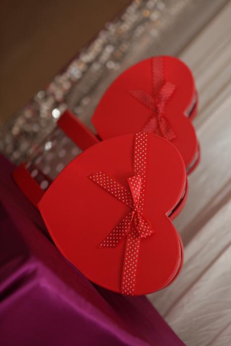 hearts paper gift