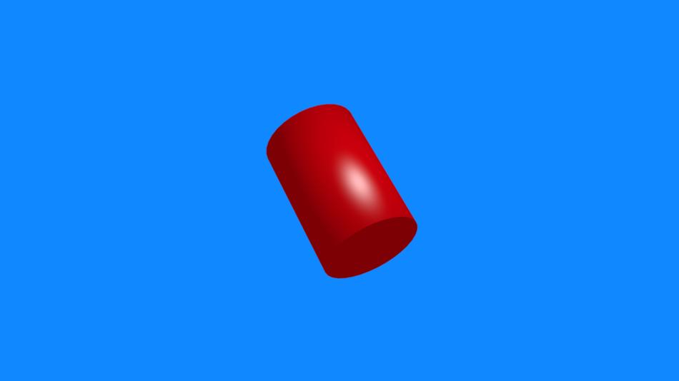 red plastic glass in the air