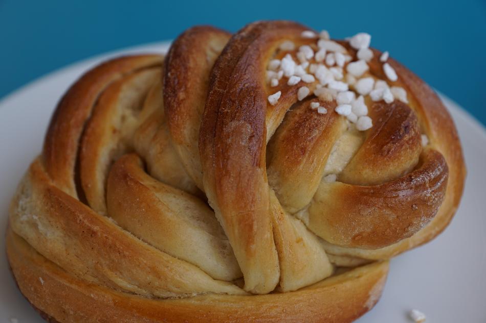 a delicious bun in a basket