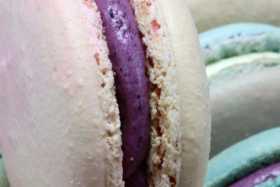 colorful macaroons close-up