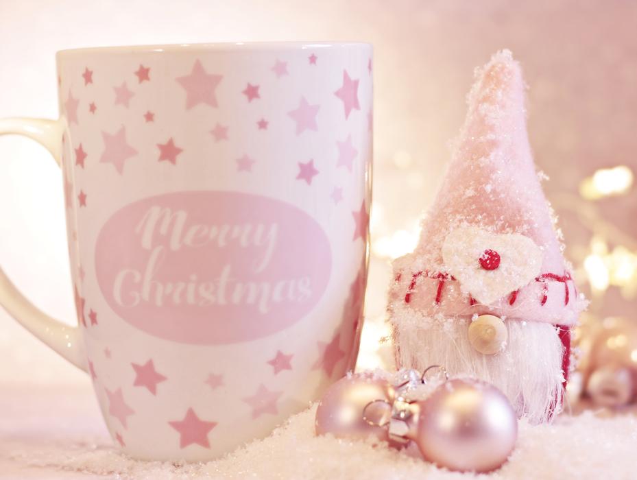 cup as decor for christmas