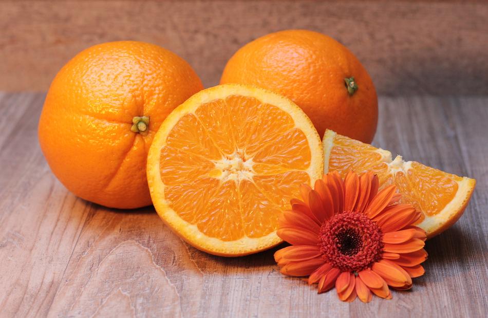 oranges and gerbera