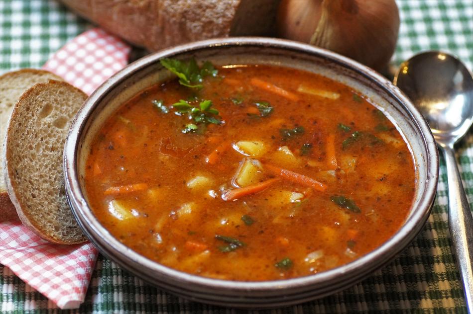 Goulash Soup at Lunch