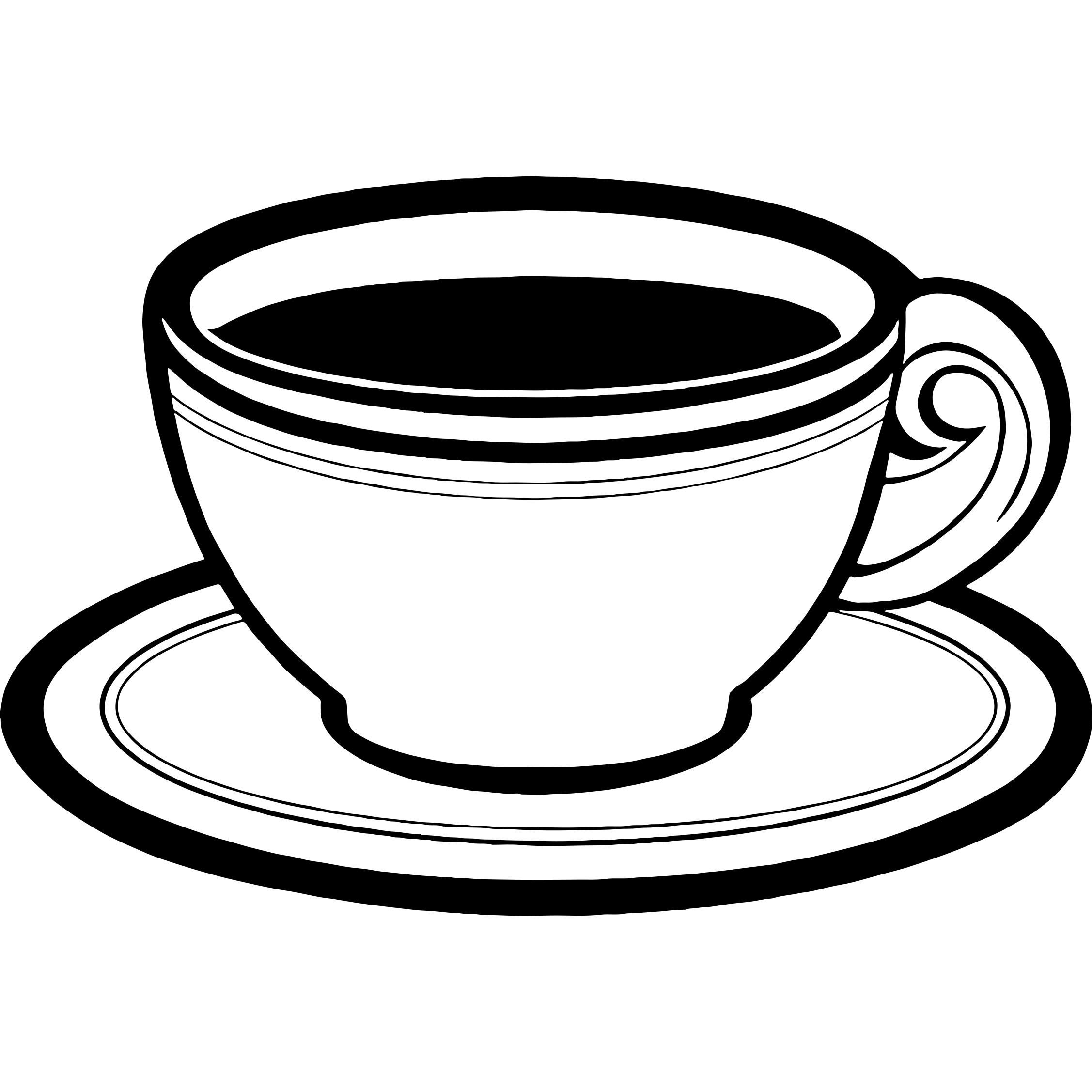 Graphic tea cup drawing free image download