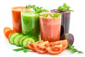 colorful Vegetable Juices