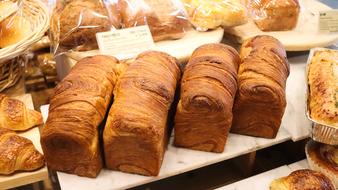 variety of bread on display