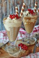 Iced Coffee with berries