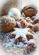 almonds and walnuts for Christmas baking