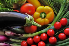 appetizing colourful vegetables