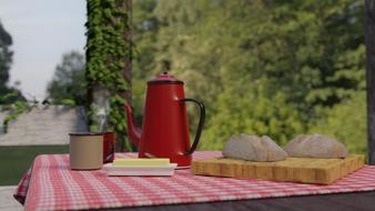 Morning Breakfast Red cup