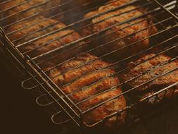 fried chicken on the grill