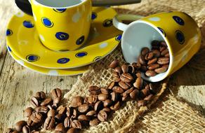 Coffee Beans yellow cap