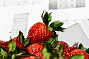 appetizing Strawberries Fruit Close Up