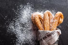 powdered sugar churros