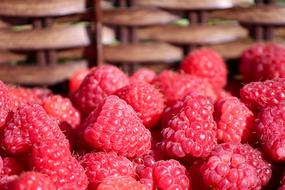 Raspberries Basket Fruits