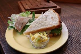 sandwich with lettuce and tomatoes on a plate
