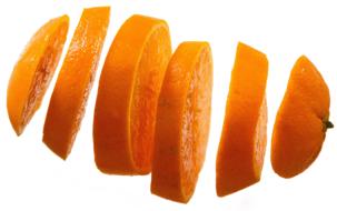 dainty Orange Slices Isolated