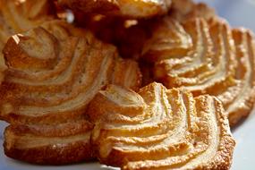 cookies ears on a white plate