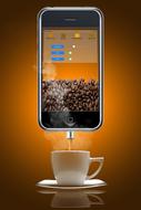 Coffee and phone