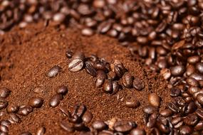 ground coffee Beans