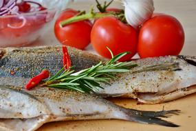Sea Bream and tomato