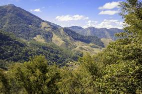 scenic green mountains, Landscape, Brazil, Minas