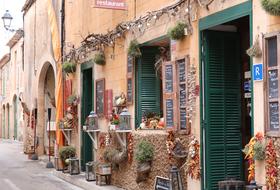 shops in the Mediterranean city, spain, mallorca