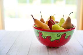 tasty Pears Bowl Fruit