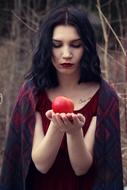 red Apple and Girl
