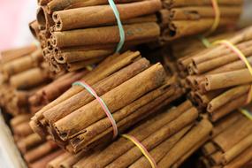 knitted cinnamon sticks