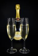 Champagne Glasses and bottle