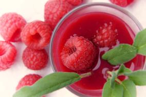 raspberry smoothie with sage